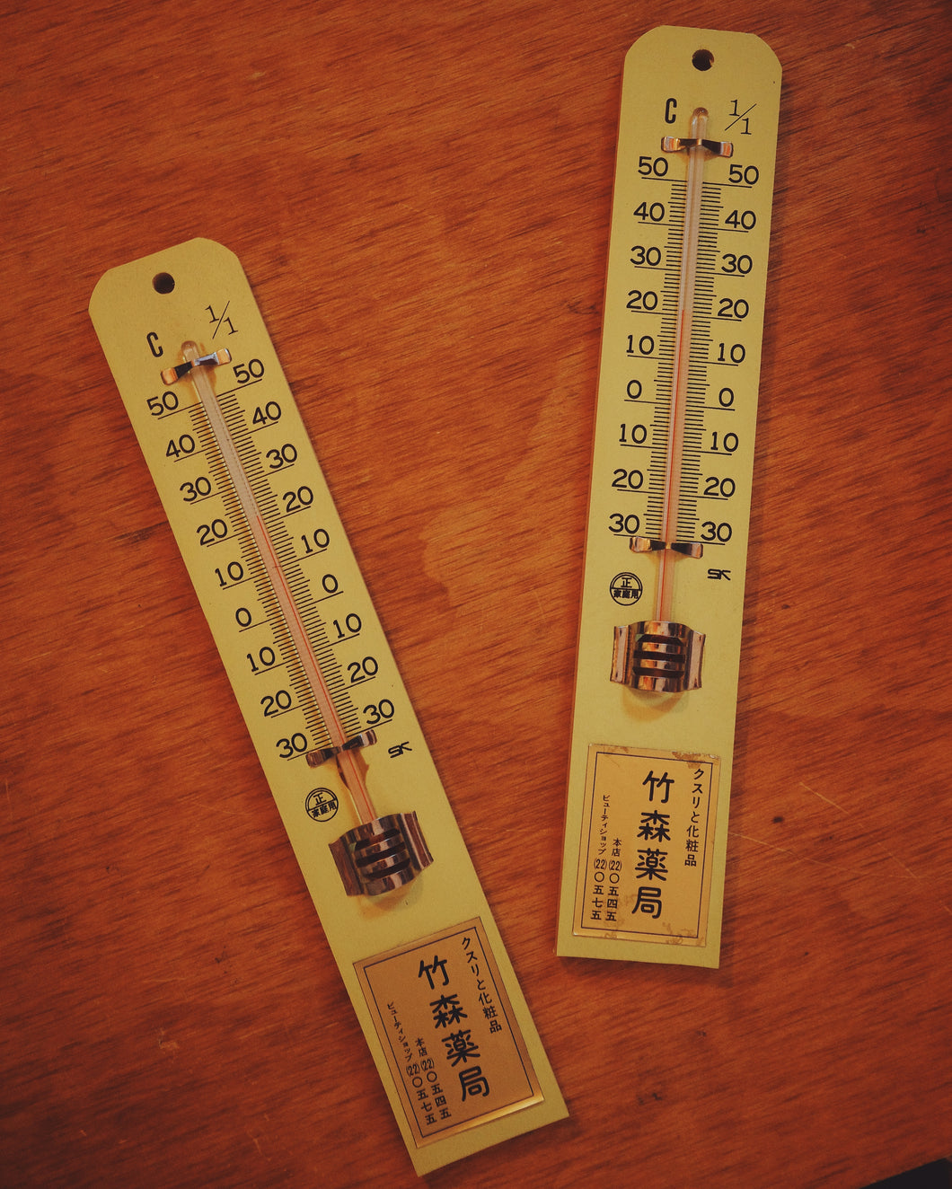 日本製 昭和 竹森藥局 家用溫度計