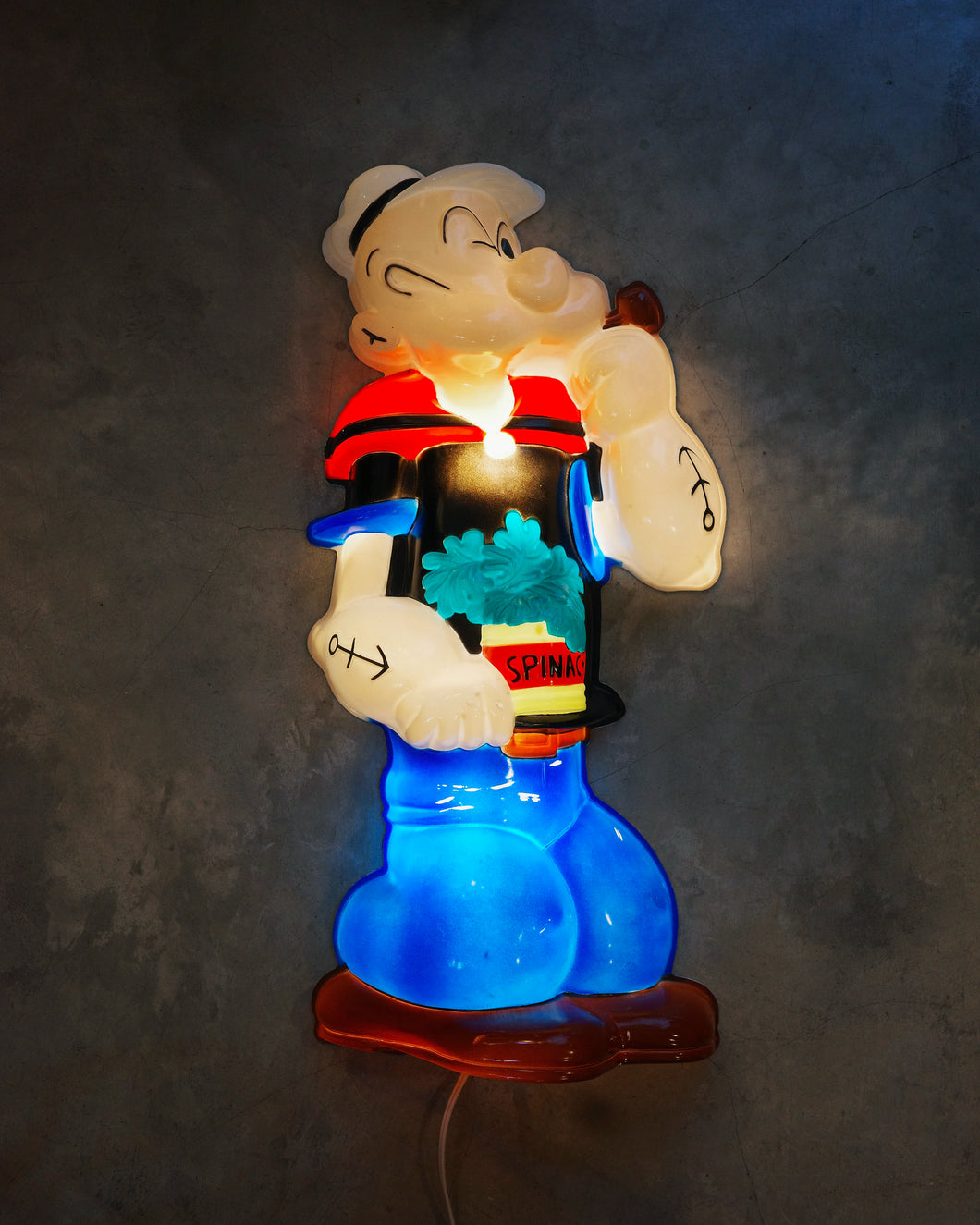 美國製 90s Headlites Collectibles Popeye立體壁燈