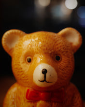將圖片載入圖庫檢視器 日本製 昭和 陶瓷棕色熊仔調味料瓶

