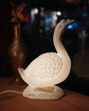 將圖片載入圖庫檢視器 日本製 80s 陶瓷天鵝夜燈
