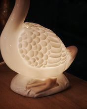 將圖片載入圖庫檢視器 日本製 80s 陶瓷天鵝夜燈
