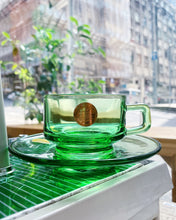 將圖片載入圖庫檢視器 日本製 昭和 SOGA GLASS 透綠茶杯套裝
