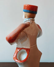 將圖片載入圖庫檢視器 日本製 舊洋酒瓶 置物陶瓷人偶
