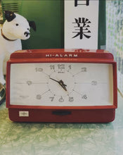 將影片載入圖庫檢視器並播放，日本製 Seiko 70s Hi-Alarm 紅色電池式鬧鐘
