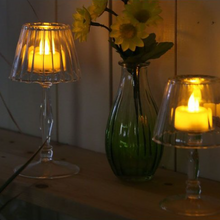 將圖片載入圖庫檢視器 [Dulton] 復古檯燈造型 玻璃蠟燭座
