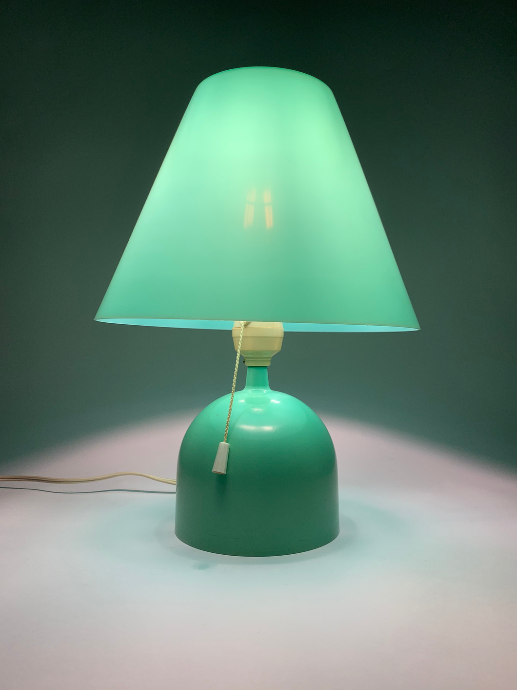 日本製 70s 薄荷綠桌燈