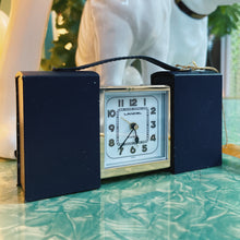 將圖片載入圖庫檢視器 日本製 90s LANCEL 皮革摺疊旅行時計
