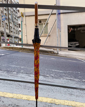 將圖片載入圖庫檢視器 日本製 YSL 橙紅格子雨傘
