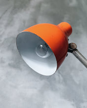 將圖片載入圖庫檢視器 日本製 70s 今西金屬工業 橙色檯燈
