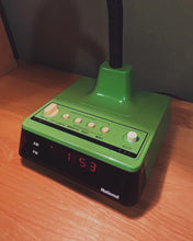 將圖片載入圖庫檢視器 日本製 80s National 綠色時計檯燈
