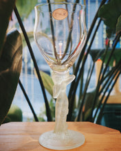 將圖片載入圖庫檢視器 日本製 70s Aderia 花の精 翠綠精靈高腳酒杯
