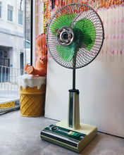 將圖片載入圖庫檢視器 日本製 80s National 綠色風扇
