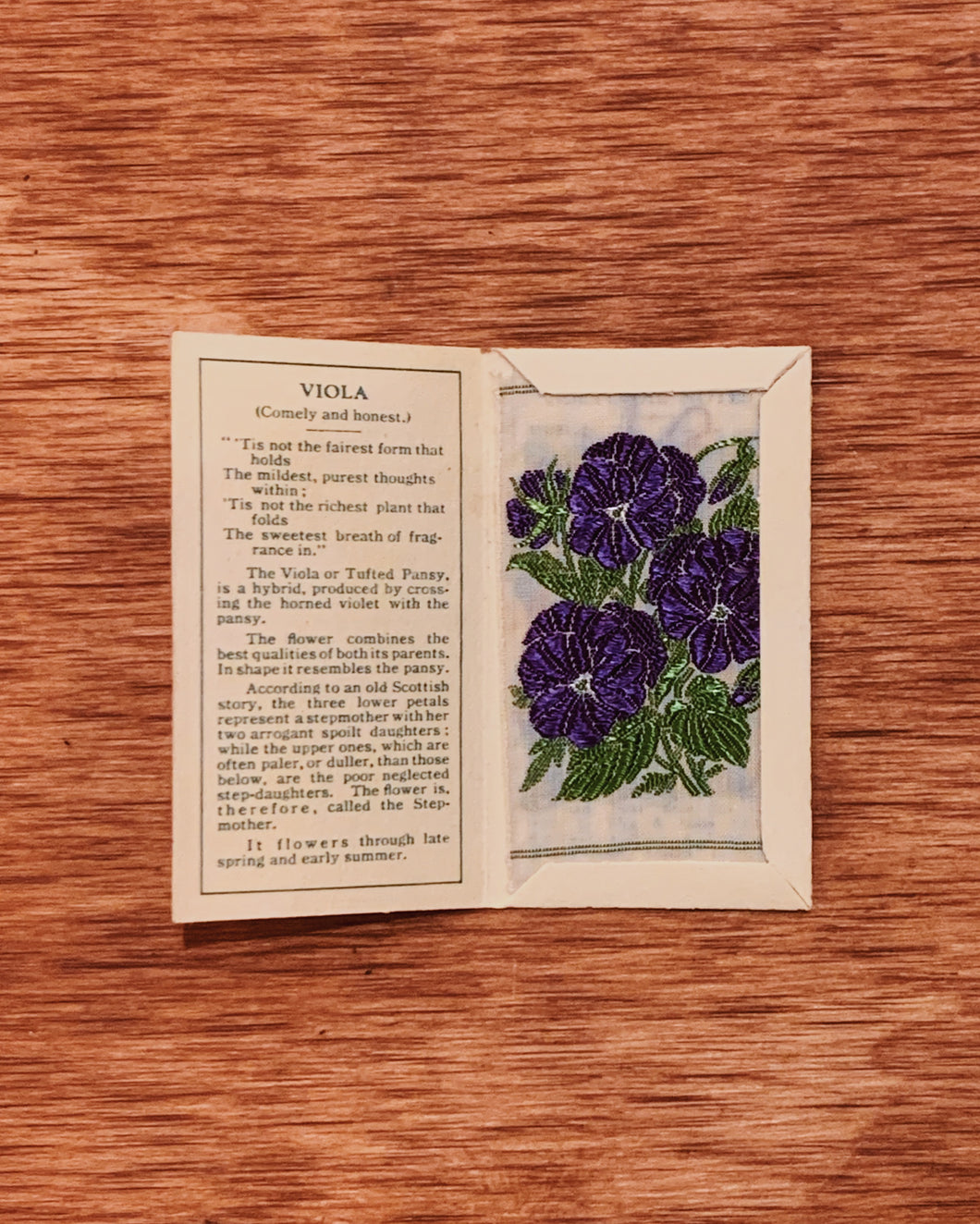 英國製 30s Kensitas Silk Flower Card