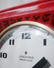 將圖片載入圖庫檢視器 德國製 70s JUNGHANS 陶瓷機械掛牆鐘
