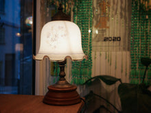 將圖片載入圖庫檢視器 日本製 昭和 輕觸式花檯燈
