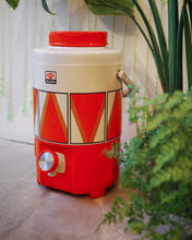 將圖片載入圖庫檢視器 日本製 70s Sally Bottle 橙色保溫水桶
