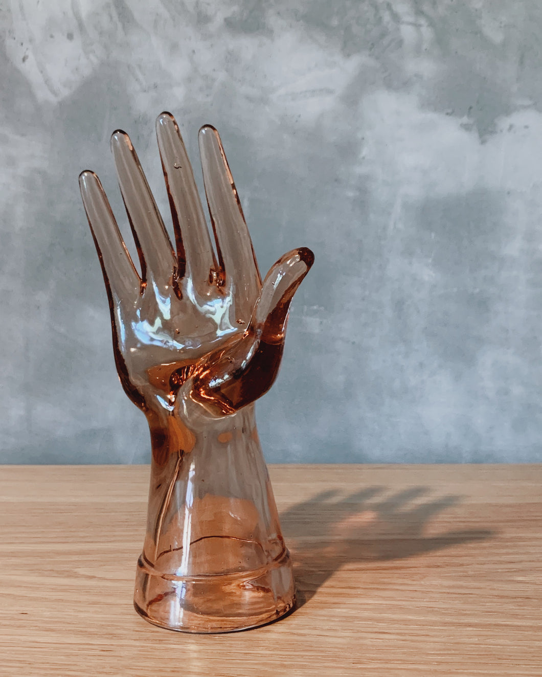 美國製 店舖展示用具 古董玻璃手手