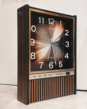 將圖片載入圖庫檢視器 日本製 70s Citizen 木目調機械電子時鐘
