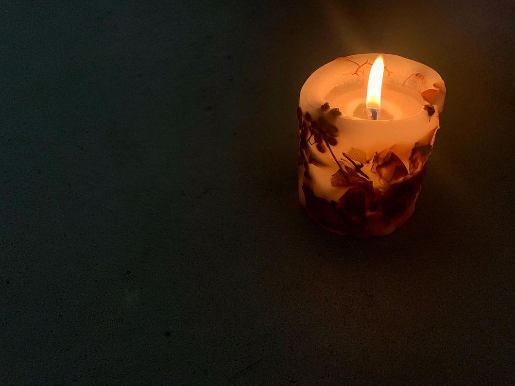 [灯火] 日本製 乾燥植物蠟燭 Botanical Candle