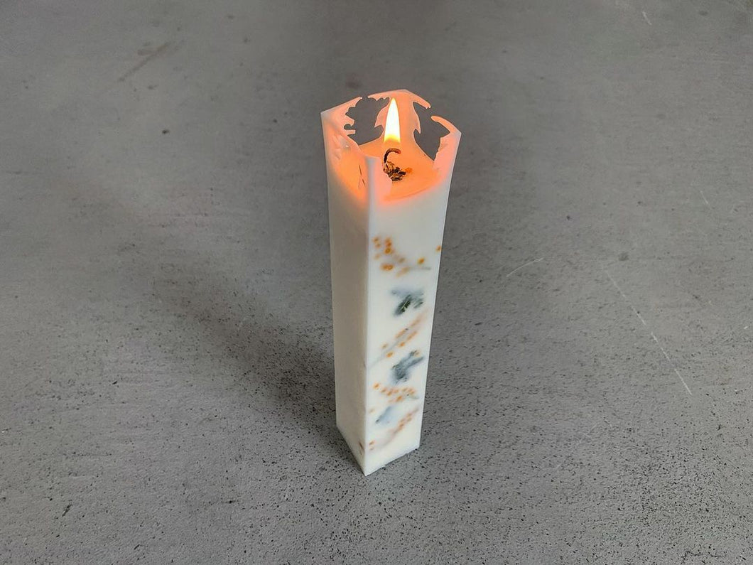 [灯火] 日本製 乾燥植物柱狀蠟燭 Botanical Pillar Candle