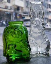 將圖片載入圖庫檢視器 日本製 60s 兔子玻璃存錢筒
